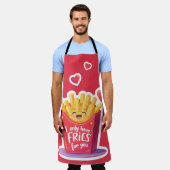 Tablier Cute Valentine French Fries Pun (Porté)