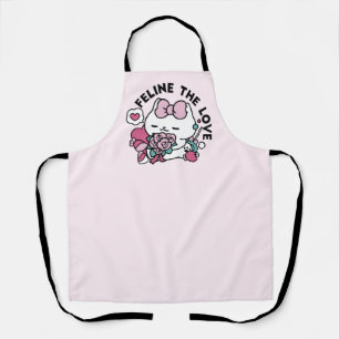 Tablier Cute Valentine's Cat Design - Feline the Love