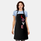 Tablier Cute Valentines Jour Aimer Typographie Baking (Porté)