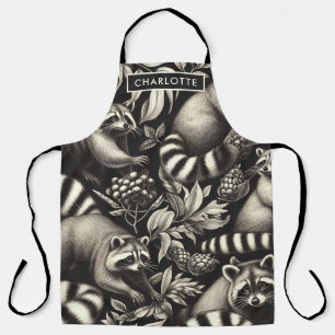 Tablier Cute Vintage Racoon sans couture
