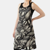 Tablier Cute Vintage Racoon sans couture (Insitu)