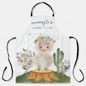 Tablier Cute Watercolor Sheep Mommy To Be (Recto)