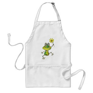 Tablier Cute Whimsical Happy Frog