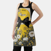 Tablier Cute Yellow Black Bow Easter (Insitu)