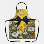 Tablier Cute Yellow Black Bow Easter (Recto)