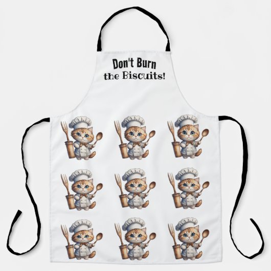 Tablier Cutesse Chef Chat Surcharge Tout-En Imprimer Tabli (Recto)