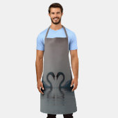 Tablier Cygnes sur le lac (Porté)