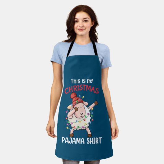 Tablier Dabbing Sheva C'Est Mon Pajama De Noël (Porté)