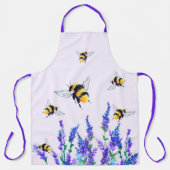 Tablier d'abeille avec fleurs - Couleurs personnal (Recto)