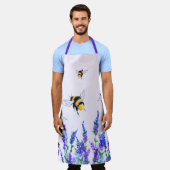 Tablier d'abeille avec fleurs - Couleurs personnal (Porté)