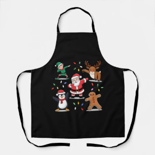 Tablier Dabing Père Noël Elf Friends Noël Noël Noël Noël N