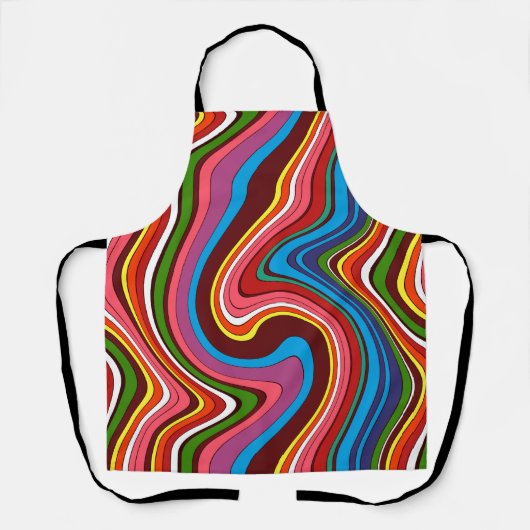Tablier d'abstraction motif folklorique (Recto)