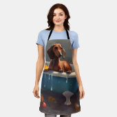 Tablier Dachshund Bathtime Fun (Porté)