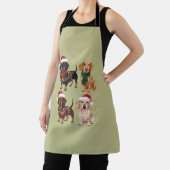 Tablier Dachshund Christmas Chien Maman Lover Noël Cadeau (Insitu)