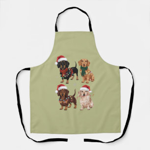 Tablier Dachshund Christmas Chien Maman Lover Noël Cadeau