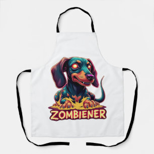 Tablier Dachshund Doxie Saucisse Zombie Chien Halloween
