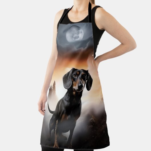 Tablier Dachshund Halloween Épouvantable (Insitu)