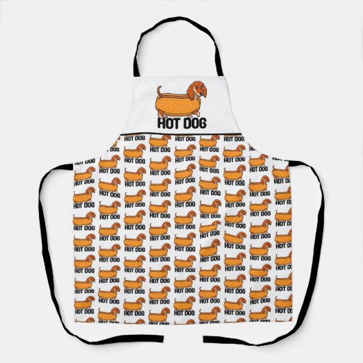 Tablier Dachshund Hot Dog Apron (Recto)