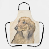 Tablier Dachshund (Longue) Peinture Chien Art original (Recto)