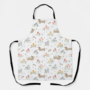 Tablier Dachshund Lover Weiner Chien Saucisse Chien Fleur