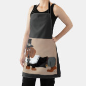 Tablier Dachshund Pilgrim de Thanksgiving (Insitu)