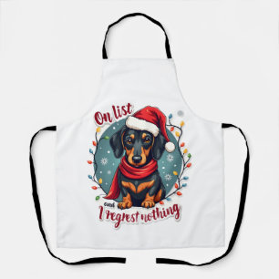 Tablier Dachshund Santa Sur La Liste Vilains Dachshund Chr
