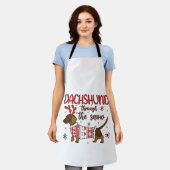 Tablier Dachshund Through The Snow Christmas Dog Lover (Porté)