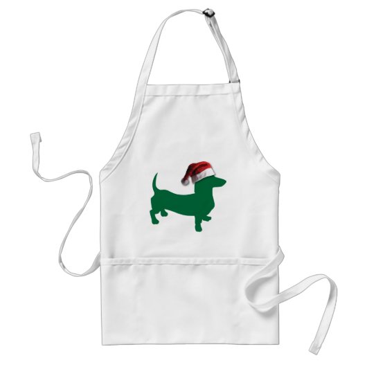 Tablier Dachshunds de Noël (Devant)