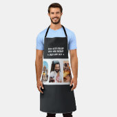 Tablier DAD Letter Cutout Photo Collage de photos Texte pe (Porté)