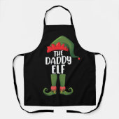 Tablier Daddy Elf Family Matching Group Noël Papa (Recto)