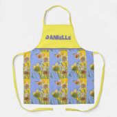 Tablier Daffodil Aquarelle Jaune Fleur fleurie cuisine (Recto)