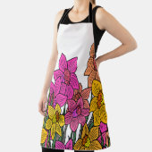 Tablier Daffodils colorés Fleurs Design (Insitu)