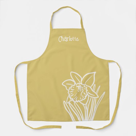 Tablier Daffodique de printemps (Recto)