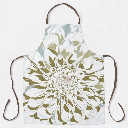 Tablier Dahlia flower apron (Recto)