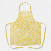 Tablier Dahlias jaune pastel (Recto)