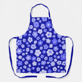 Tablier Daisies Floral Spring Unique Bleu Bold Retro (Recto)