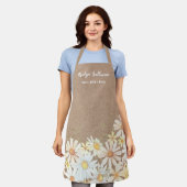 Tablier Daisis et faux professionnel de beauté papier (Porté)