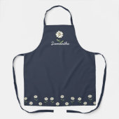 Tablier Daisy Baking Apron - Personalized Accessory  (Recto)