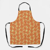 Tablier Daisy Floral Rétro en Jaune Chaud (Recto)