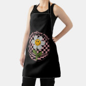 Tablier Daisy rétro des années 70 | Good Vibes uniquement (Insitu)