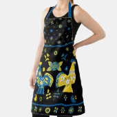 Tablier Dala populaire suédoise Rooster l bleu et jaune (Insitu)