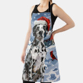 Tablier Dalmatie Winter Wonderland Noël Joie (Insitu)