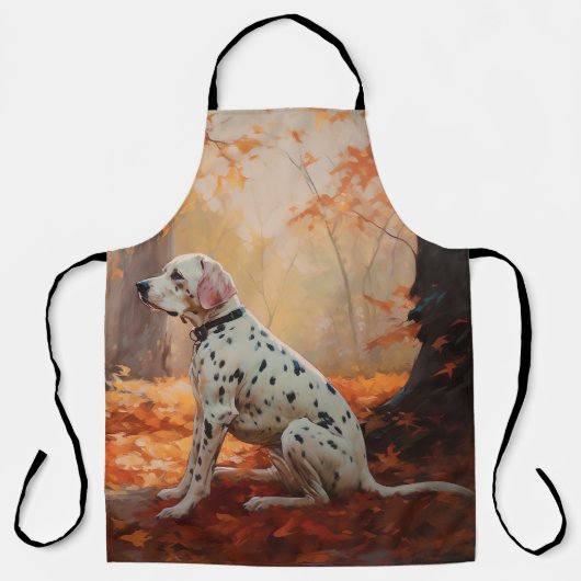 Tablier Dalmatien en automne Feuilles automne Inspirer (Recto)