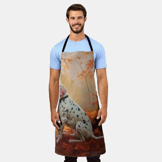 Tablier Dalmatien en automne Feuilles automne Inspirer (Porté)