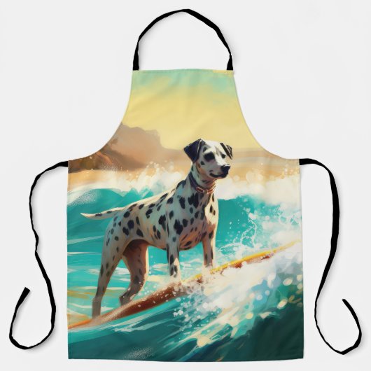Tablier Dalmation Plage Surf Peinture (Recto)