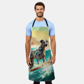 Tablier Dalmation Plage Surf Peinture (Porté)