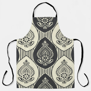 Tablier Damas asiatiques traditionnelles, motif sans soudu
