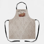 Tablier Damask, Citrouille de Thanksgiving (Recto)