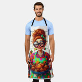 Tablier Dame Comique Cuisinière (Porté)