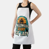Tablier Dame de chat Halloween Épouvantable Maison hantée (Insitu)